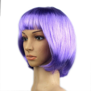 Blue, Synthetic Hair Wigs For Women