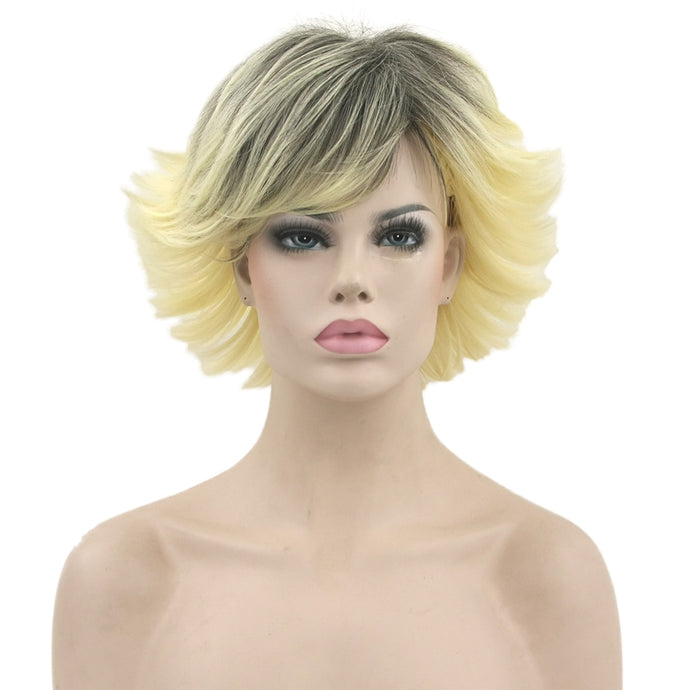 Blonde Ombre, Synthetic Hair Wigs For Women