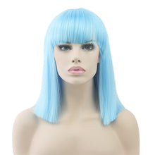 Load image into Gallery viewer, Blue, Synthetic Hair Wigs For Women