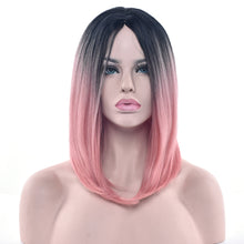 Load image into Gallery viewer, Pink Ombre, Synthetic Hair Wigs For Women