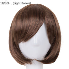 Load image into Gallery viewer, Short Dark Brown, Synthetic Hair Wigs For Women